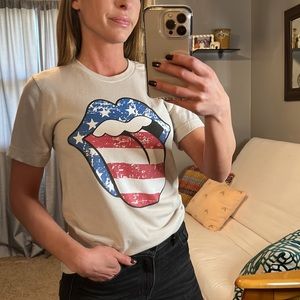 Rolling Stones American Flag Tee